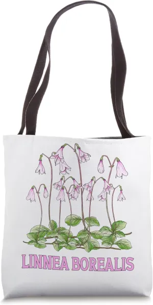 Linnea Borealis, Flower Twinflower Wildflower Pink Flowers Tote Bag