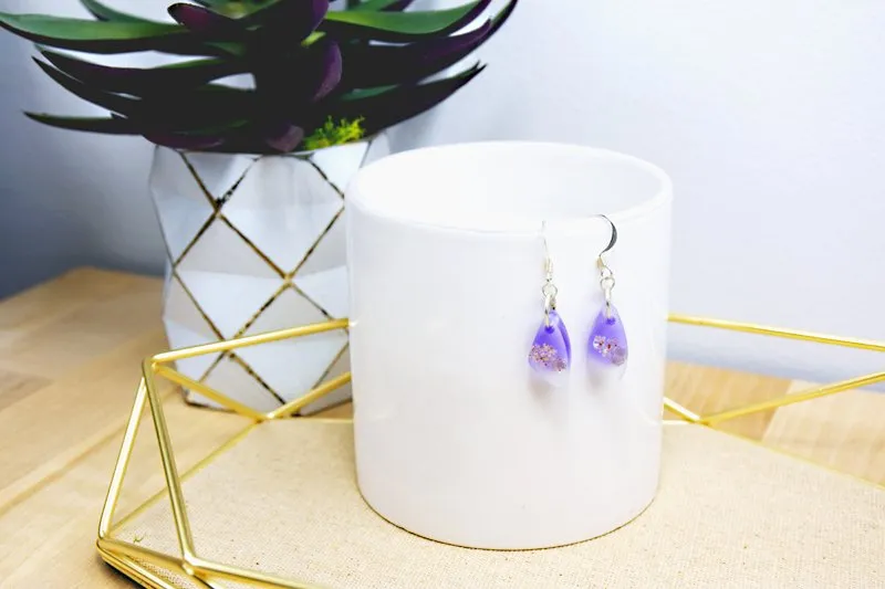 Liquid Sculpey® Faux Amethyst Earrings