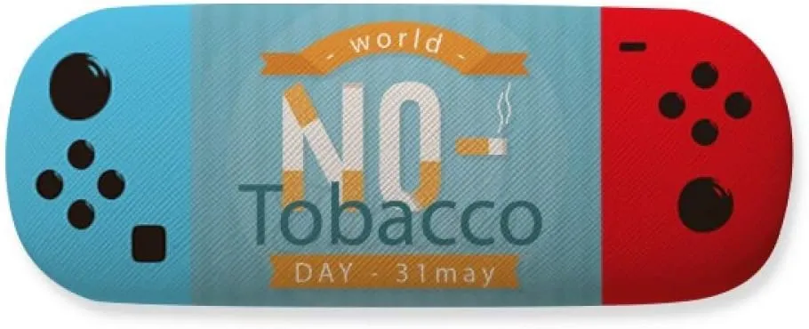 Logo No Tobacco Day Storage Glasses Case Creative Game Shell Holder