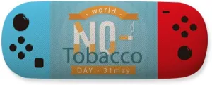 Logo No Tobacco Day Storage Glasses Case Creative Game Shell Holder