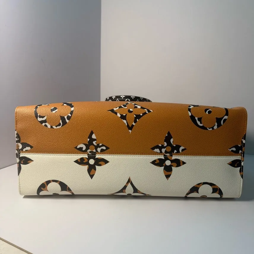 Louis Vuitton Onthego GM Limited Edition Cream White Beige Handbag