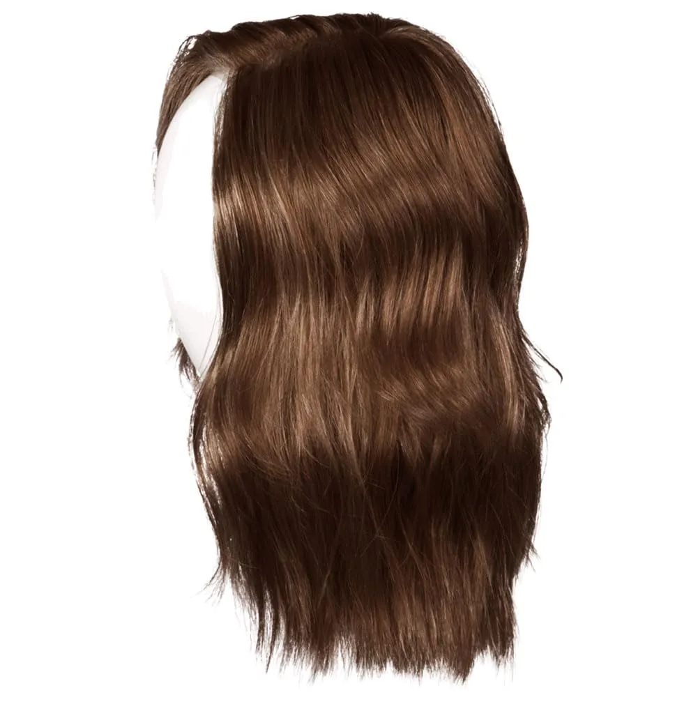 Love Wave Layered Shoulder-Length Wig With Soft Barrel Curled Waves by Hairuwear, Average Cap, GL10-12 Sunlit Chestnut
