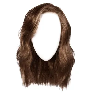 Love Wave Layered Shoulder-Length Wig With Soft Barrel Curled Waves by Hairuwear, Average Cap, GL10-12 Sunlit Chestnut