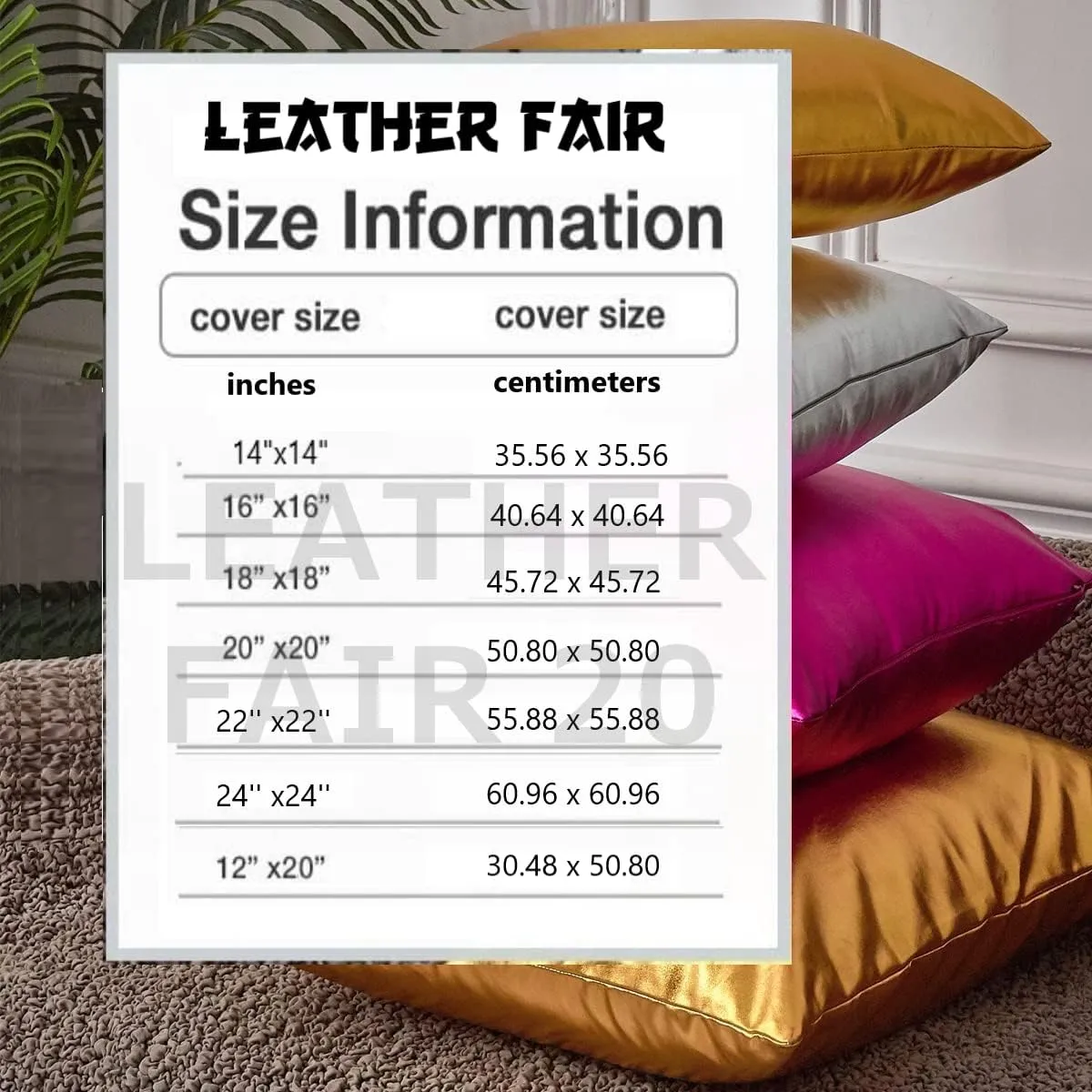 Luxurious Soft Smooth Durable Throw Pillow 100% Leather Cover for Boho Farmhouse Square Decorative Bedroom Living Room Cushion Case Couch Bed Sofa Chair Car (16x16 Inches, RED01)