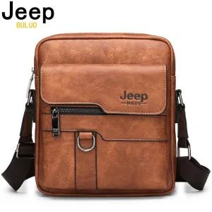 Luxury Men Messenger Bag, Crossbody Business Handbag, Male Spliter Leather Shoulder Bag