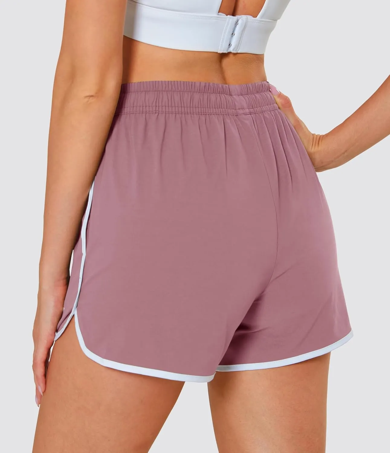MAGCOMSEN Women's Athletic Shorts with Pockets Quick Dry Lightweight 3.5" Running Gym Workout Shorts Hiking Sport
