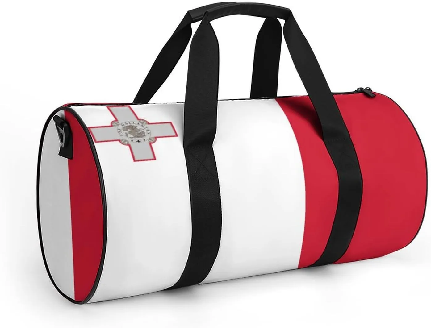 Malta Flag Large Gym Duffel Bag Dry Wet Separation for Men Women Travel Workout