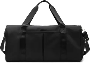 Man Multi-functional Dry-wet Separation Movement Water-proof Travel Bag Yoga Bag Large-capacity Travel Bag Suitable For Traveling, Business Trip, Outdoor(Black)
