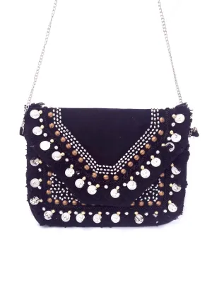 Marble Coin Boho Clutch