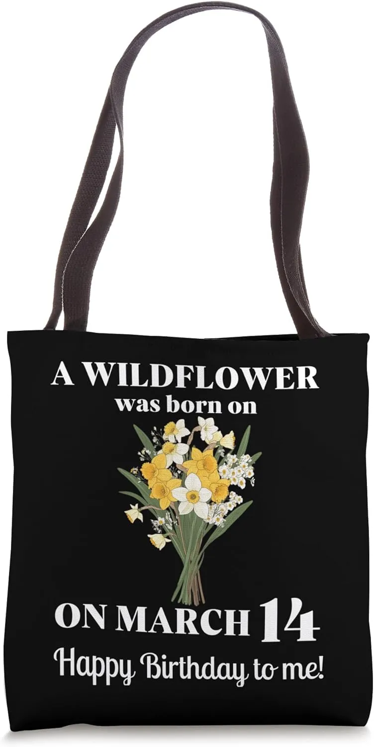 March Birth Flower Daffodil and Jonquils March 14 Birthday Tote Bag