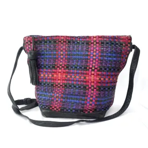 MARIA - Vintage Woven Leather Shoulder Bag