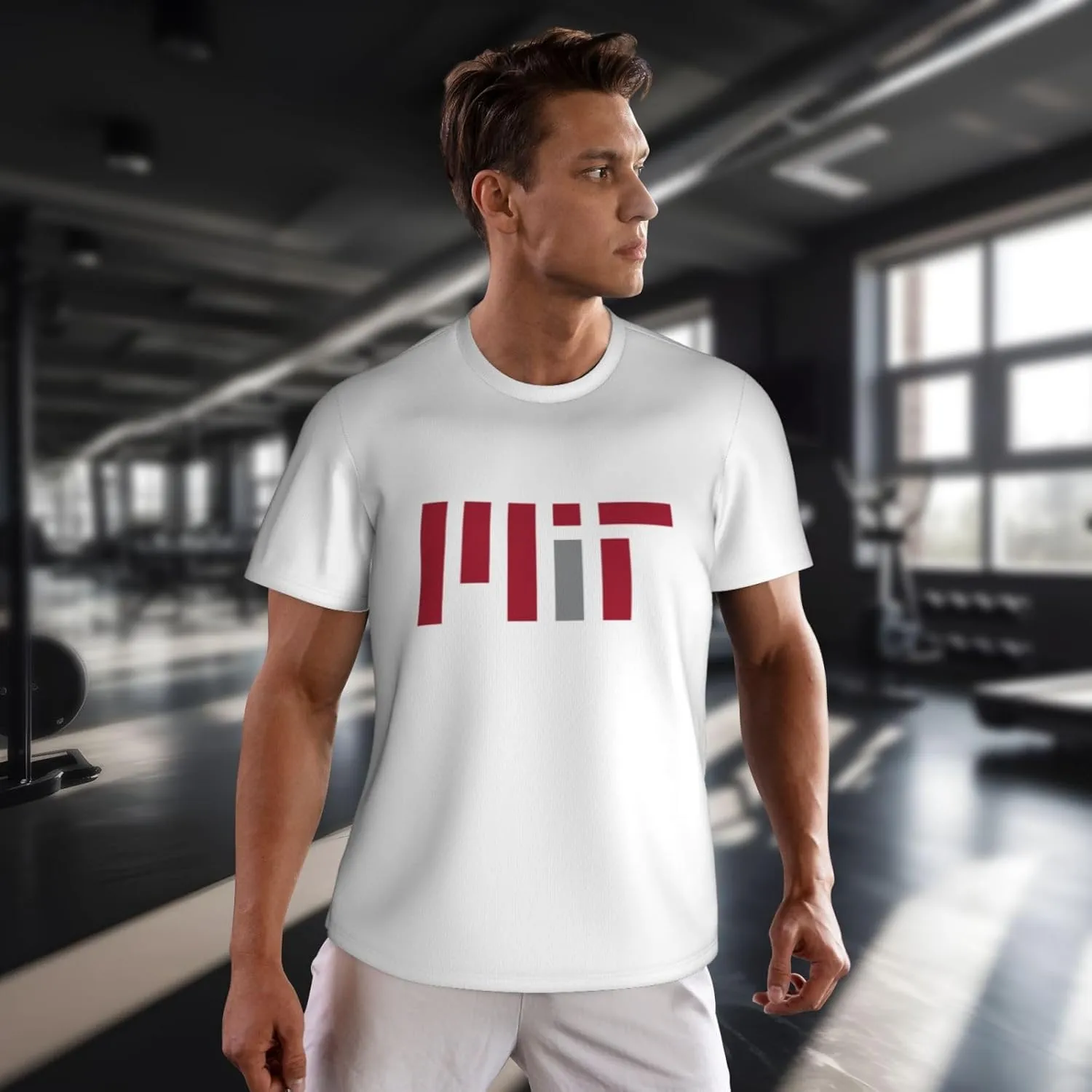 Massachusetts Institute of Technology Men's Lightweight Breathable Mesh Short Sleeve T-Shirt