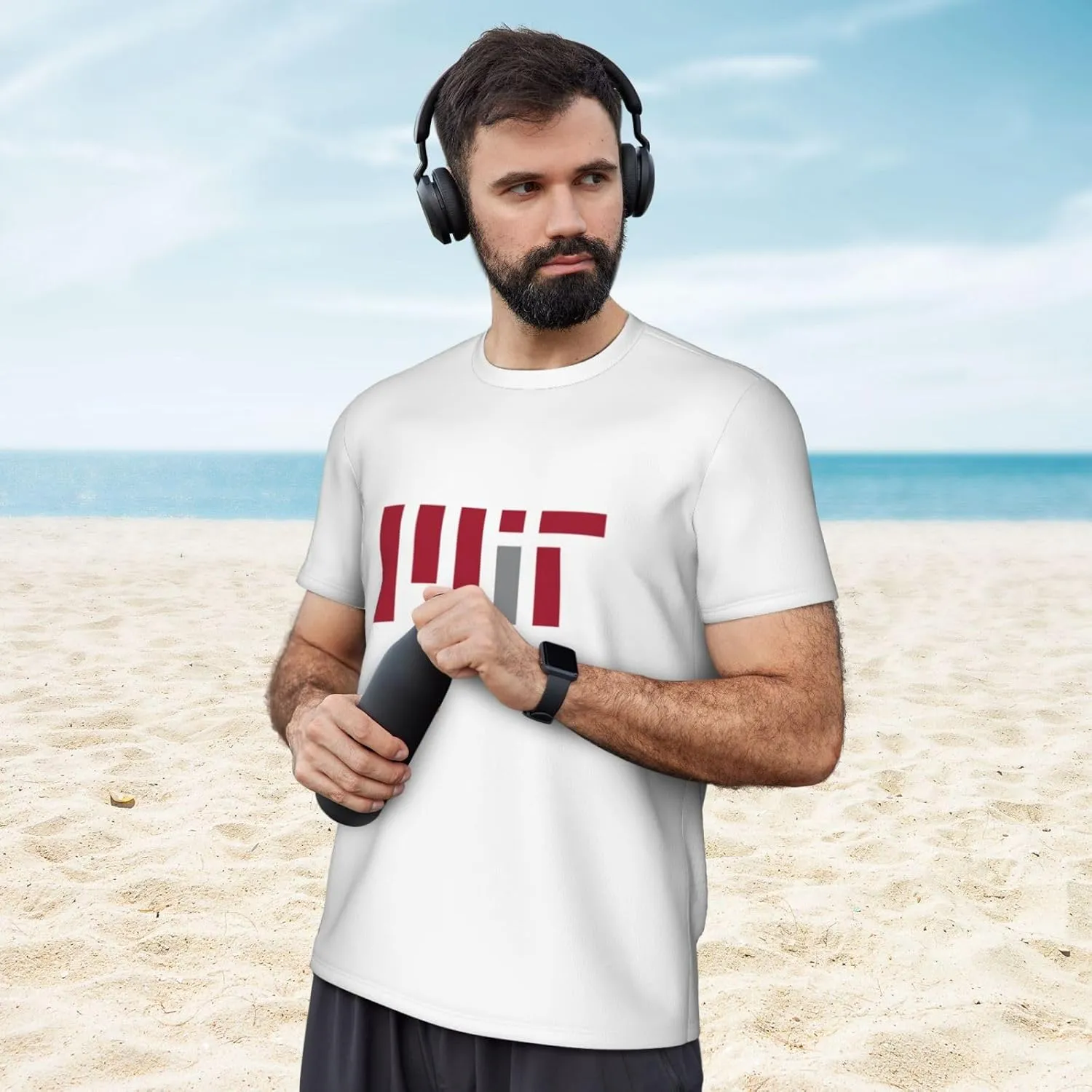 Massachusetts Institute of Technology Men's Lightweight Breathable Mesh Short Sleeve T-Shirt