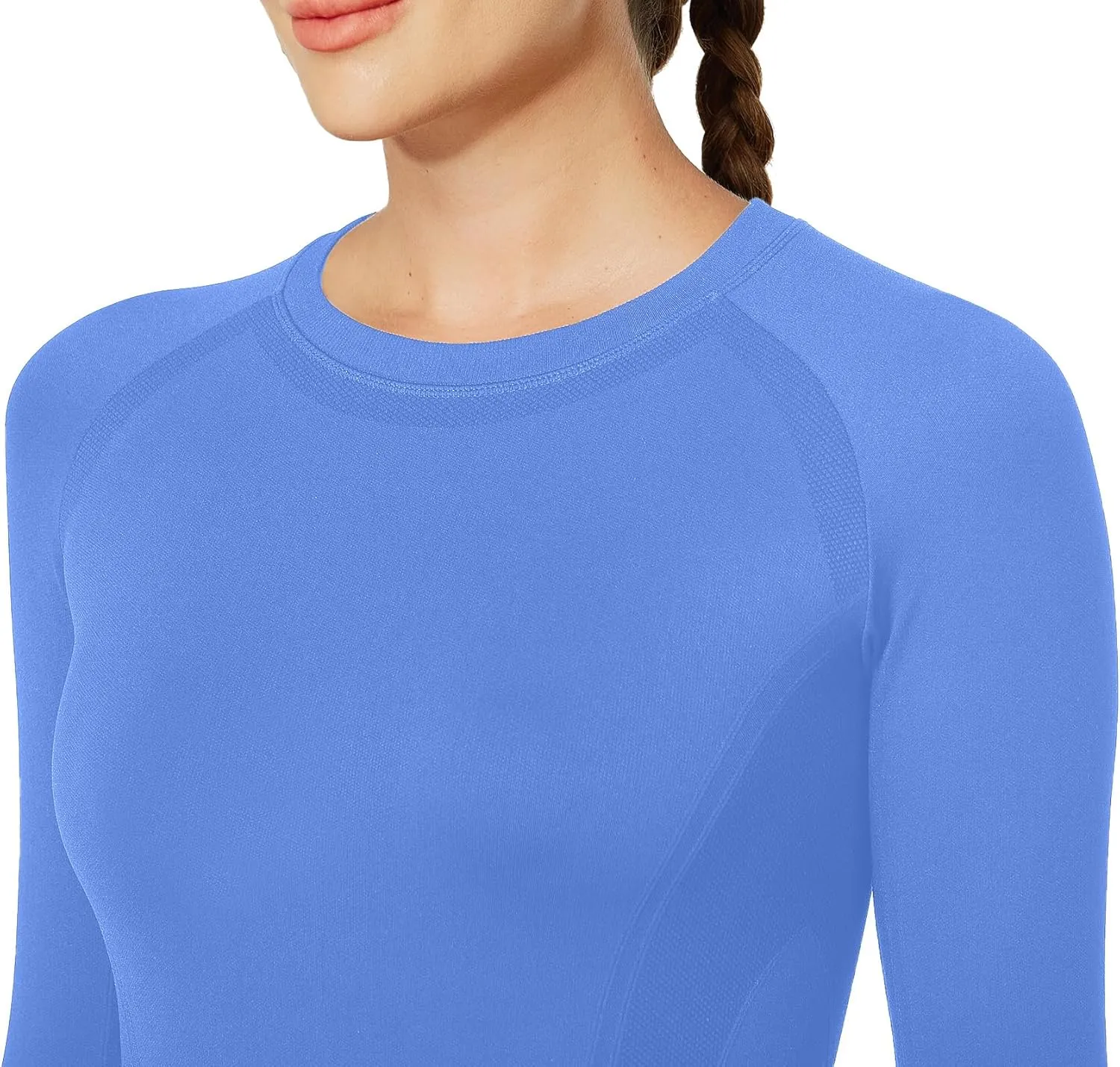 MathCat Workout Shirts for Women Long Sleeve, Workout Tops for Women, Quick Dry Gym Athletic Tops，Seamless Yoga Shirts