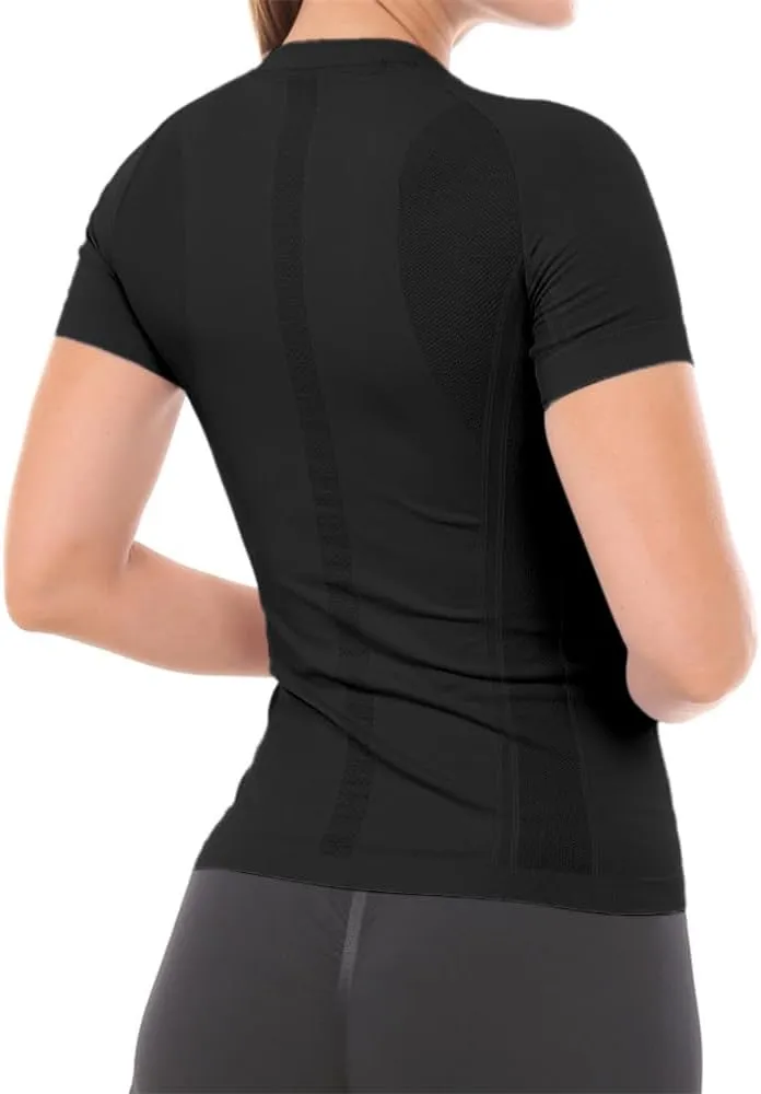 MathCat Workout Shirts for Women Short Sleeve, Workout Tops for Women, Quick Dry Gym Athletic Tops，Seamless Yoga Shirts