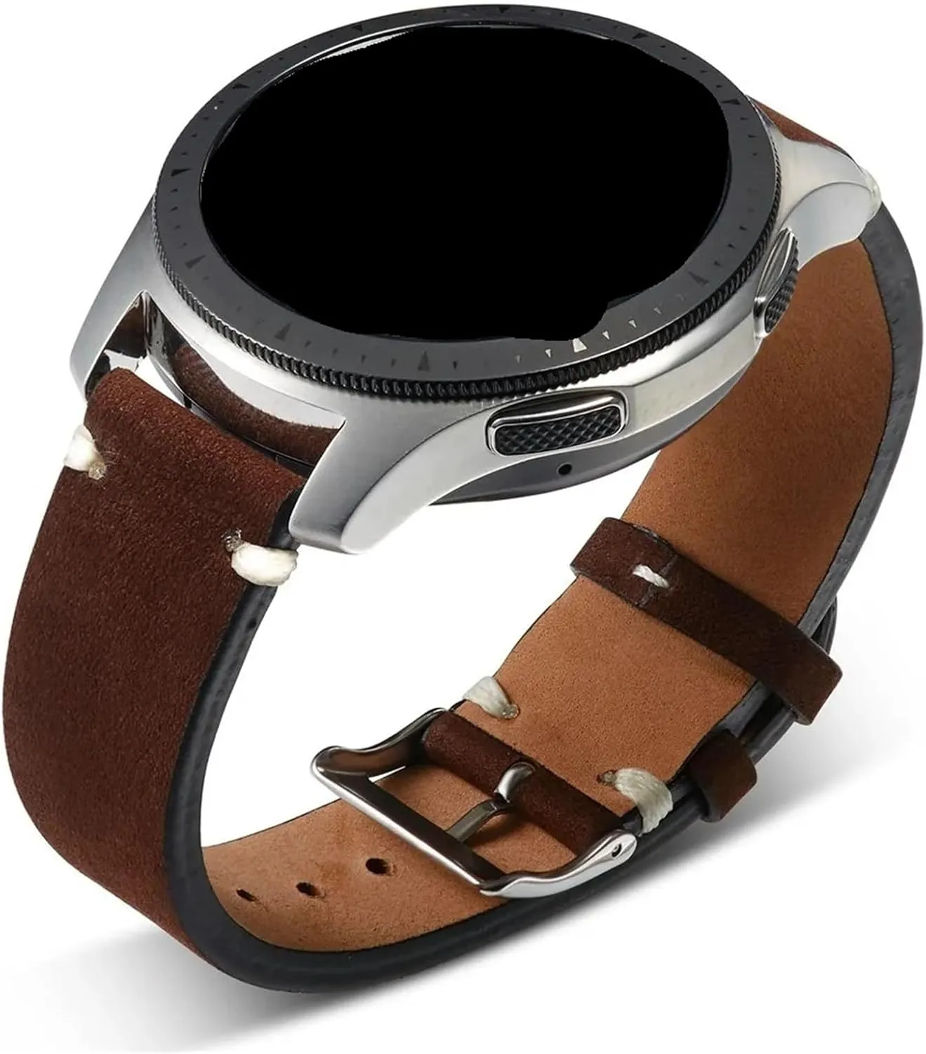 Matte Leather Watch Band Strap 20mm 21mm Green Dark Brown Leather Watch Straps Women Men Wrist Bands