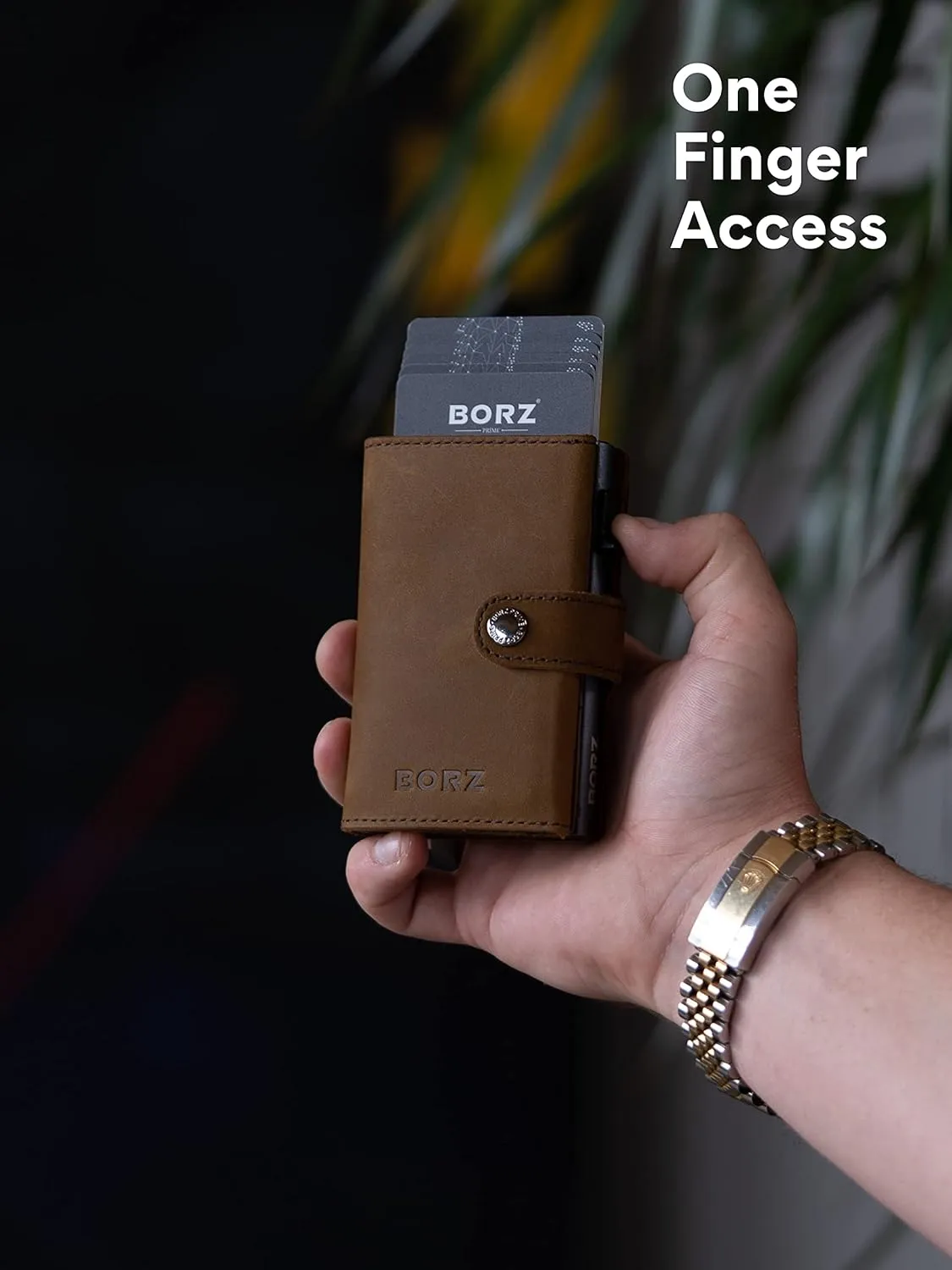 MAXUS 1 Wallet, card case with RFID protection, mini wallet cardholder, wallet for cards and notes made of genuine leather for men and women