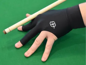 McDermott Pool/Billiard Glove, Left or Right Hand - Black w/Clover Logo