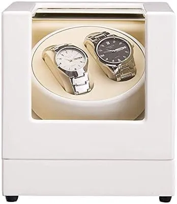 Mechanical Watch Shaker Watch Winder Box Automatic Watch Winder with Quiet Motor Leather Single Rotation Modes Watches for Men and Women