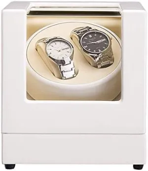 Mechanical Watch Shaker Watch Winder Box Automatic Watch Winder with Quiet Motor Leather Single Rotation Modes Watches for Men and Women