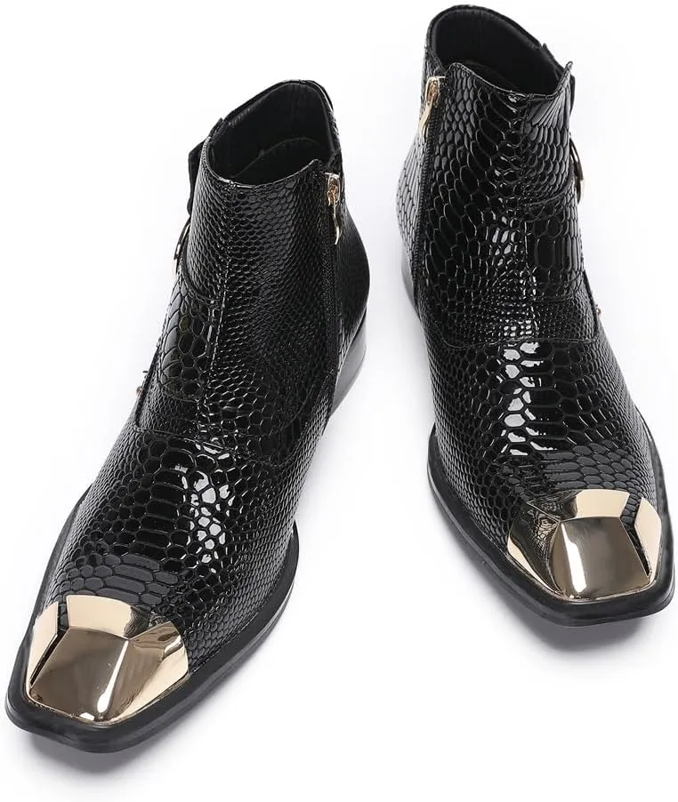 Men Ankle Boots Business Party Office Holiday For Show The First Layer Of Cowhide