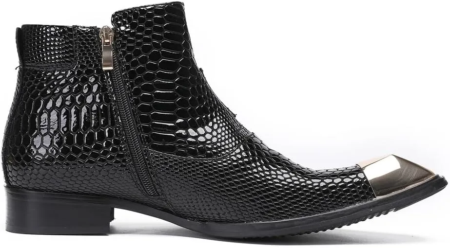 Men Ankle Boots Business Party Office Holiday For Show The First Layer Of Cowhide