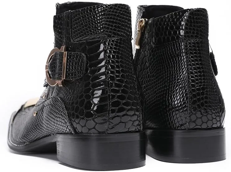 Men Ankle Boots Business Party Office Holiday For Show The First Layer Of Cowhide