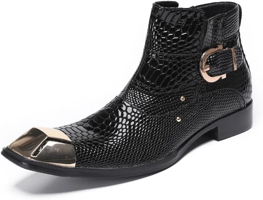 Men Ankle Boots Business Party Office Holiday For Show The First Layer Of Cowhide