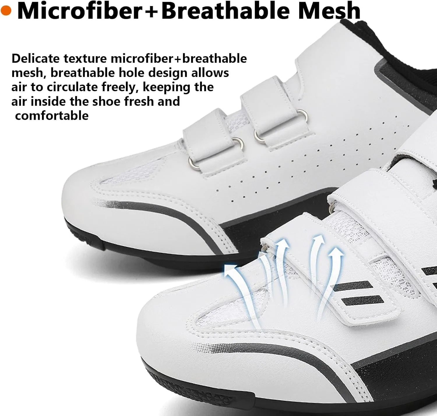 Men Women Cycling Shoes Bike Shoes with Locking Plates for Indoor Outdoor Road Riding Biking