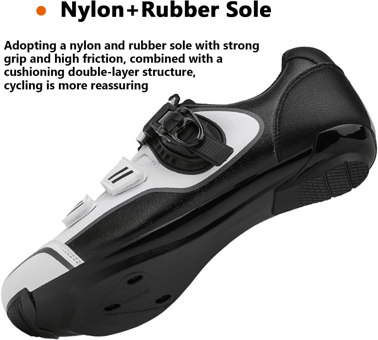 Men Women Cycling Shoes Bike Shoes with Locking Plates for Indoor Outdoor Road Riding Biking