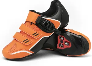 Men Women Cycling Shoes Bike Shoes with Locking Plates for Indoor Outdoor Road Riding Biking