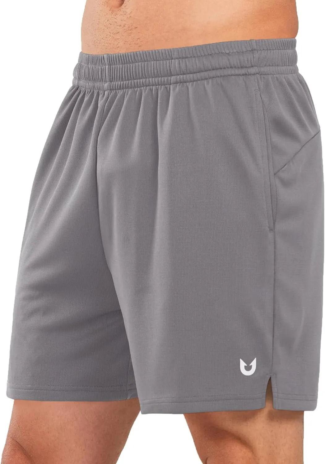 Men's 5-inch Tennis Mesh Shorts with Pockets Quick Dry for Gym Running