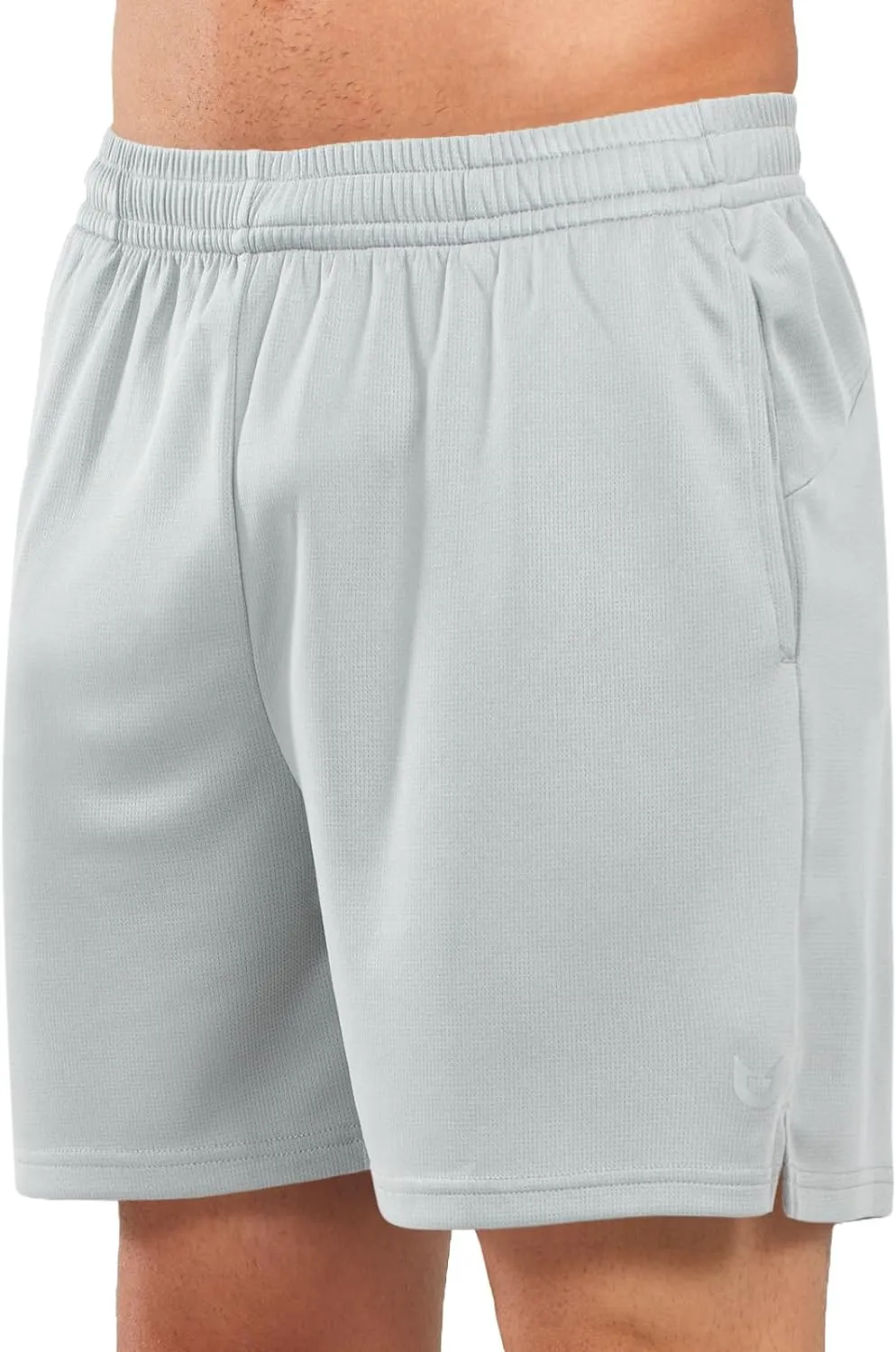 Men's 5-inch Tennis Mesh Shorts with Pockets Quick Dry for Gym Running