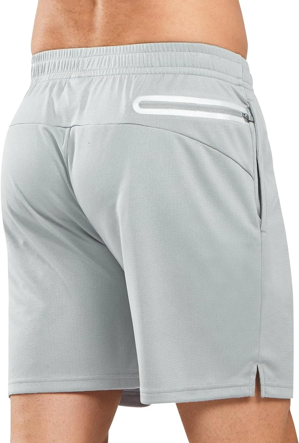 Men's 5-inch Tennis Mesh Shorts with Pockets Quick Dry for Gym Running