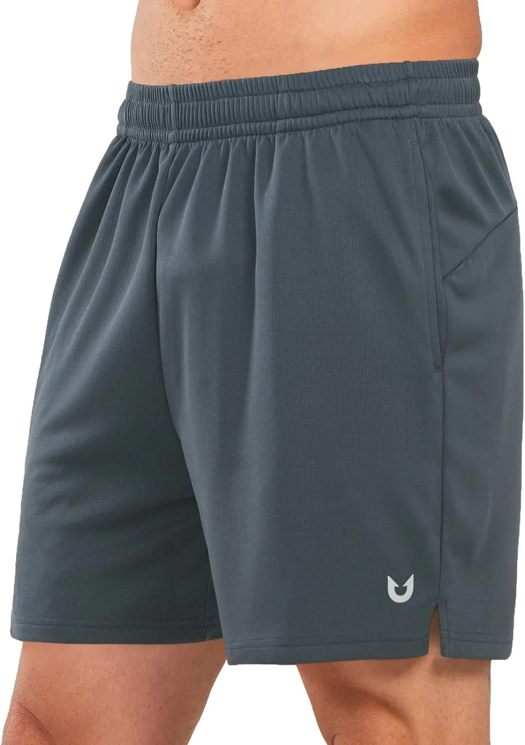 Men's 5-inch Tennis Mesh Shorts with Pockets Quick Dry for Gym Running