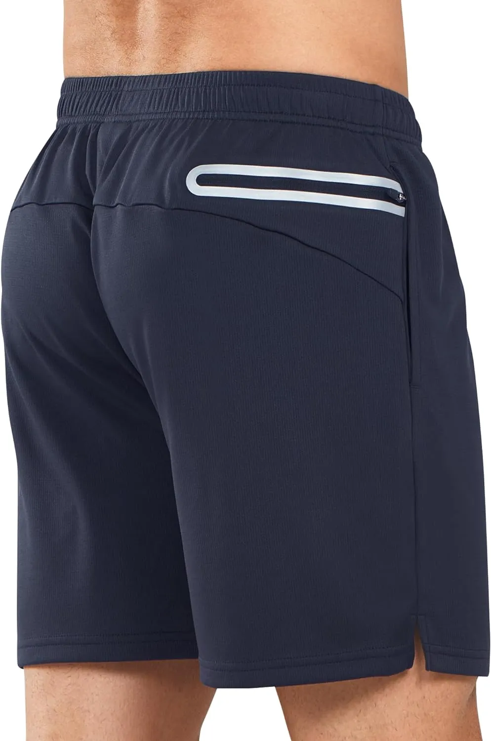 Men's 5-inch Tennis Mesh Shorts with Pockets Quick Dry for Gym Running