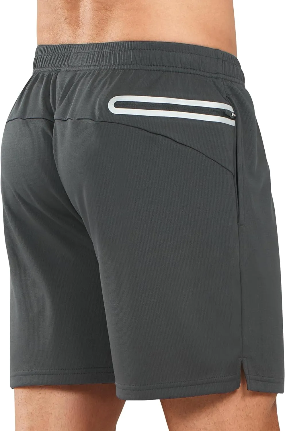 Men's 5-inch Tennis Mesh Shorts with Pockets Quick Dry for Gym Running