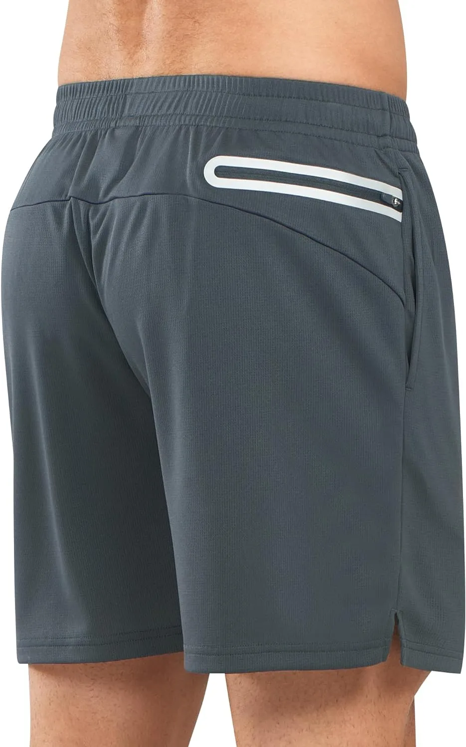 Men's 5-inch Tennis Mesh Shorts with Pockets Quick Dry for Gym Running