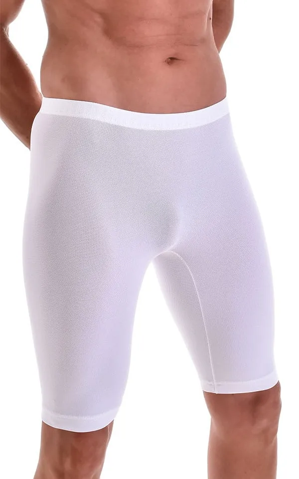 Mens Bike Length Shorts - Mesh