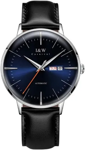 Mens Blue Automatic Mechanical Watch