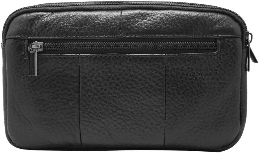 Mens Handbag Genuine Leather Crossbody Shoulder Messenger Bag Organizer Checkbook Wallet Purse