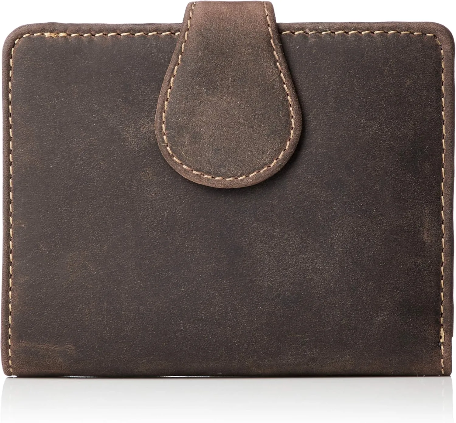Men's Oil Leather Bifold Wallet Bow