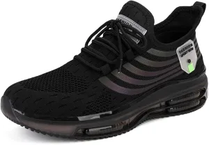 Men's Running Shoes Lightweight Non Slip Walking Shoes Trail Mesh Breathable Air Cushioning Sneakers