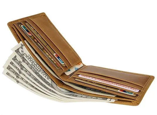 Mens Slimline Genuine Leather Wallet
