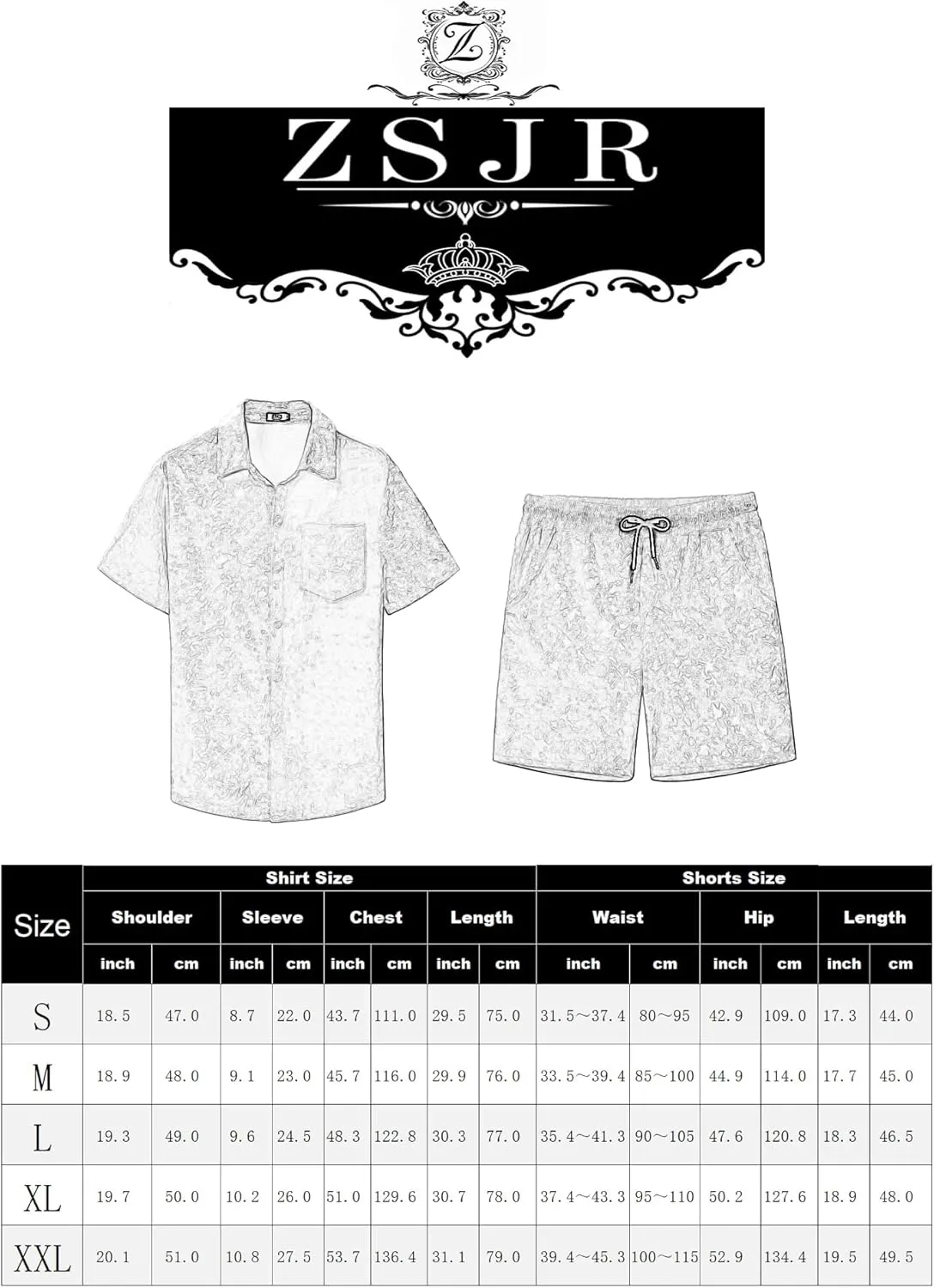 Mens Tracksuit Diamond Velvet Shirts and Shorts Set Fashion Casual 2 Piece Outfits for Men