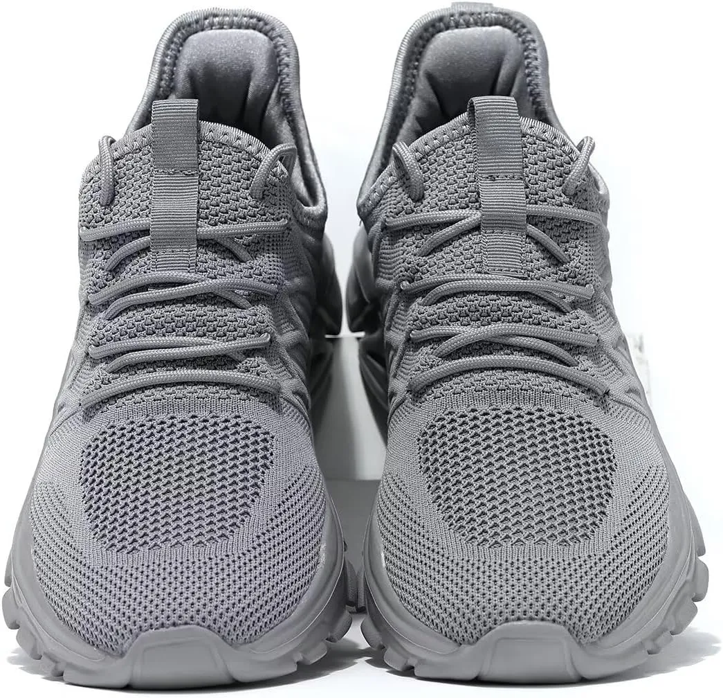 Mens Walking Shoes Running Tennis Sneakers Mesh Lightweight Breathable Trainers Casual Comfortable Soft Sole Work Gym