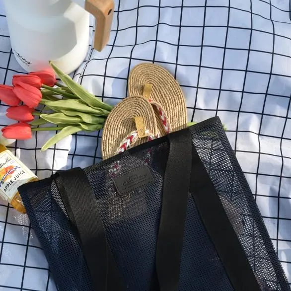 Mesh Tote Bag for Beach Gym Shopping Grocery & Travel