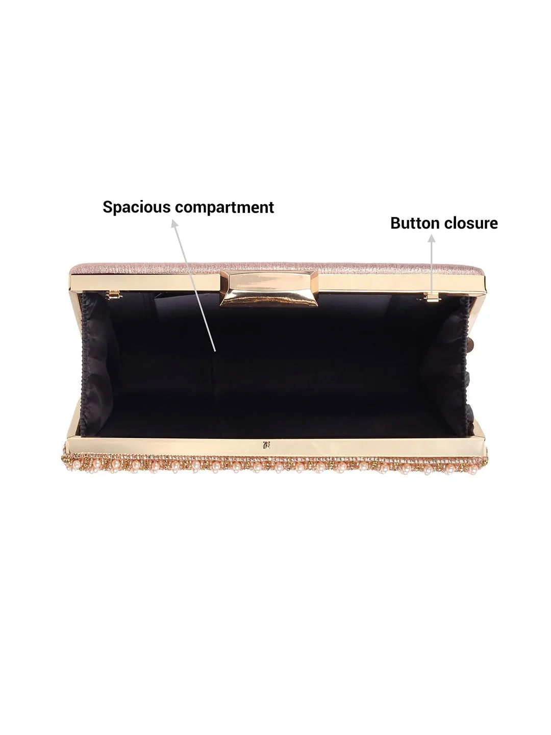 Metro Embellished Box Clutch