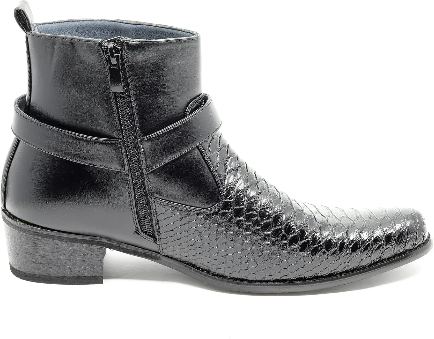 Metrocharm Diego-04 Men's Belt Buckle Chain Strap Western Cowboy Boots