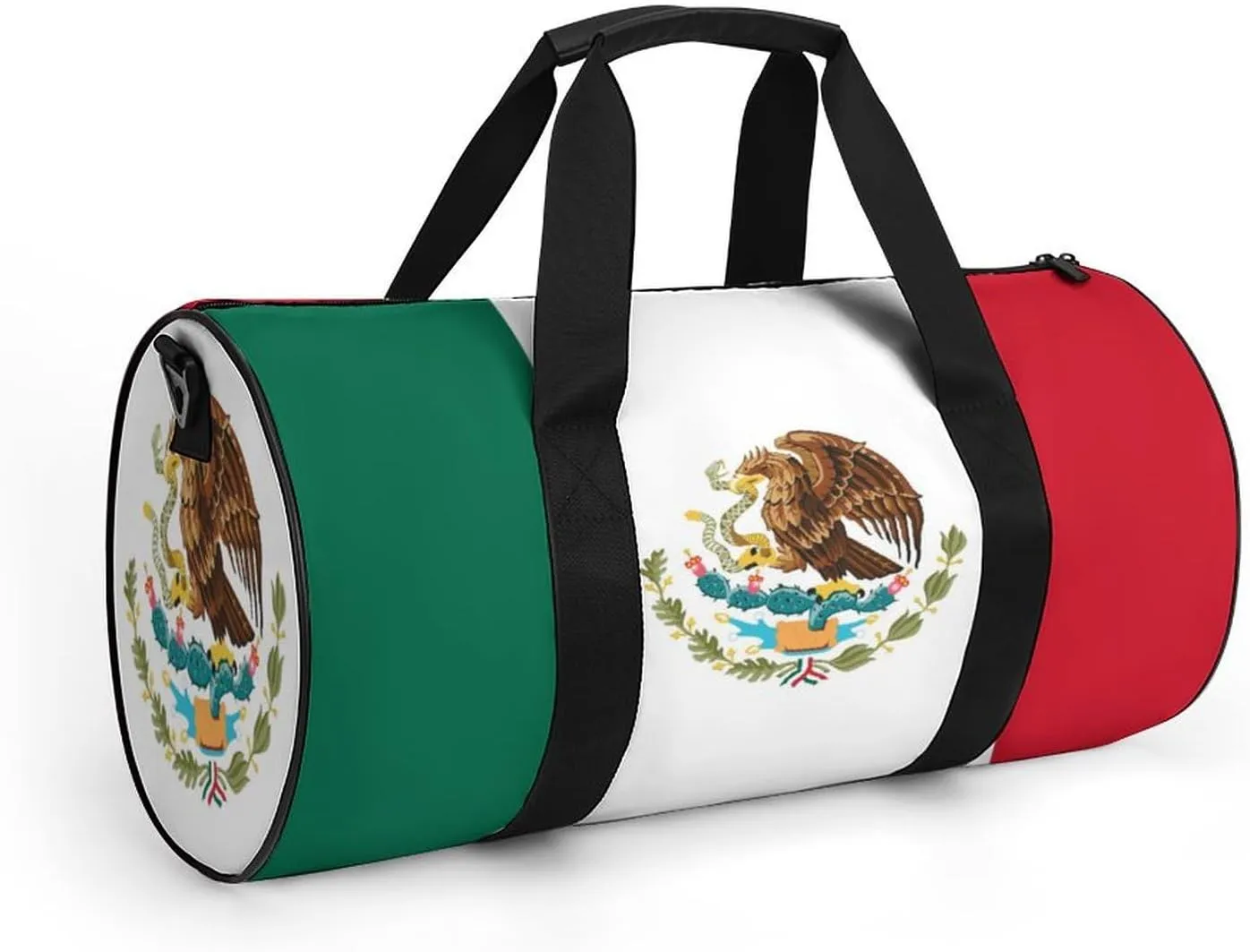Mexican Flag Sports Duffel Bag for Women Men with Wet Pocket Gym Bag